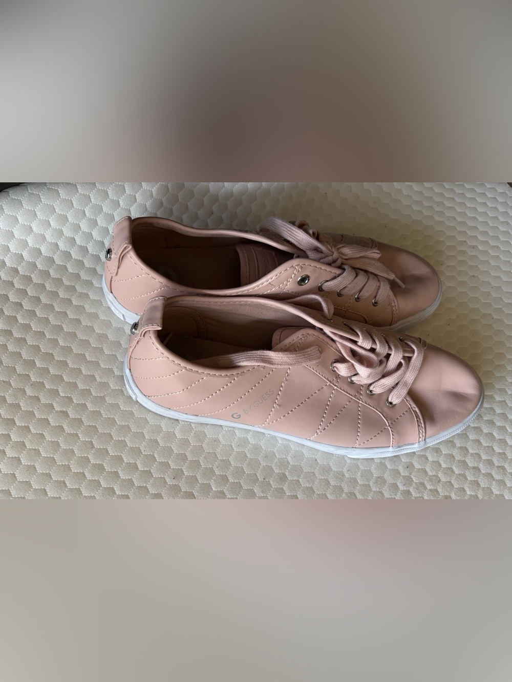 GUESS Blush Pink Low-Top Lace-Up Women's Sneakers